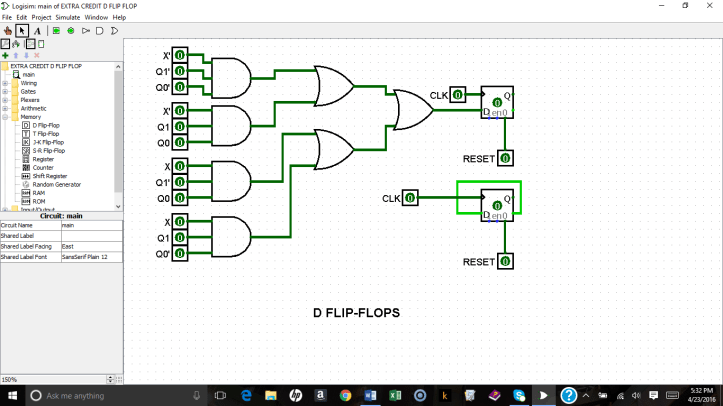 schematic of d flip flop